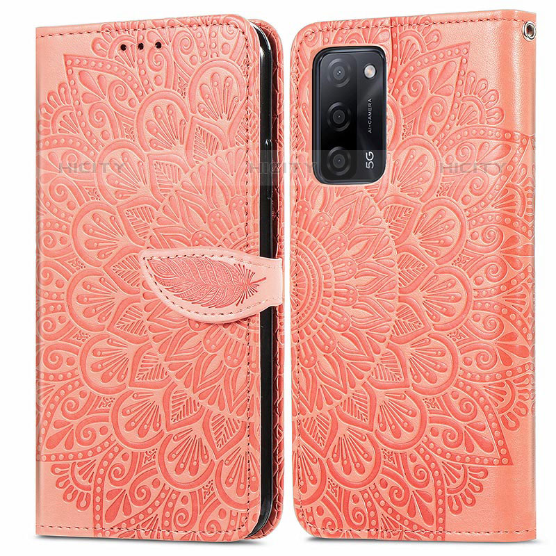 Coque Portefeuille Motif Fantaisie Livre Cuir Etui Clapet S04D pour Oppo A55 5G Plus