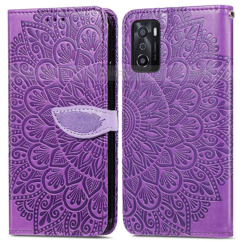 Coque Portefeuille Motif Fantaisie Livre Cuir Etui Clapet S04D pour Oppo A55S 5G Plus