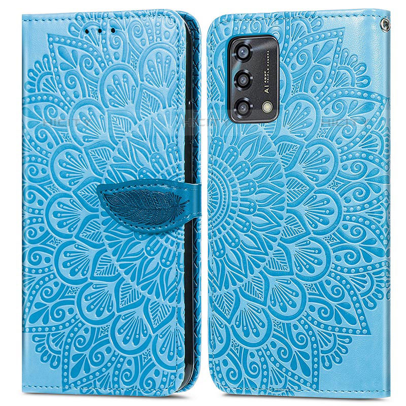 Coque Portefeuille Motif Fantaisie Livre Cuir Etui Clapet S04D pour Oppo A74 4G Plus