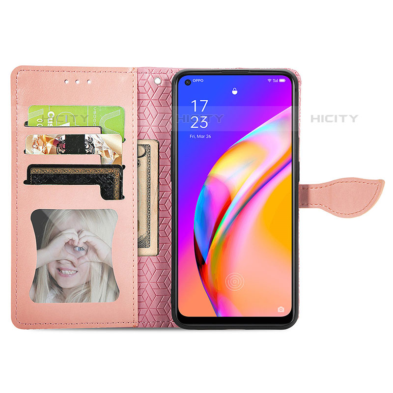 Coque Portefeuille Motif Fantaisie Livre Cuir Etui Clapet S04D pour Oppo A95 5G Plus