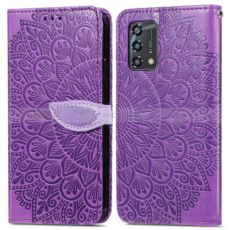 Coque Portefeuille Motif Fantaisie Livre Cuir Etui Clapet S04D pour Oppo F19 Plus