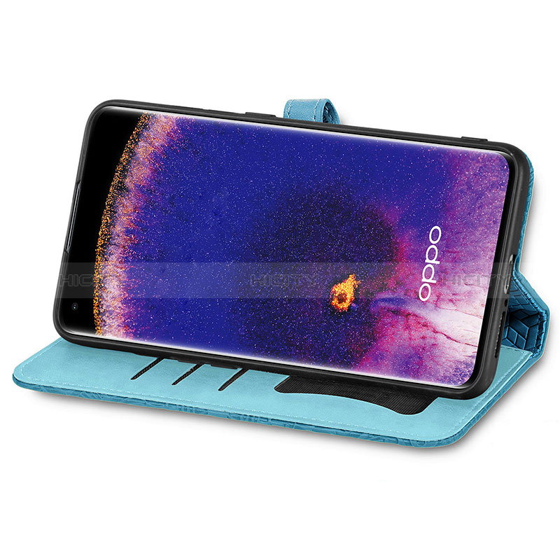 Coque Portefeuille Motif Fantaisie Livre Cuir Etui Clapet S04D pour Oppo Find X5 5G Plus