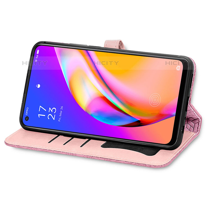 Coque Portefeuille Motif Fantaisie Livre Cuir Etui Clapet S04D pour Oppo Reno5 Z 5G Plus