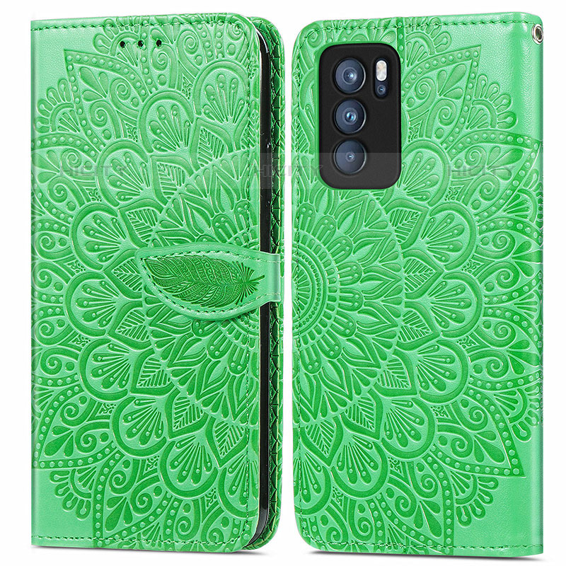 Coque Portefeuille Motif Fantaisie Livre Cuir Etui Clapet S04D pour Oppo Reno6 Pro 5G India Plus