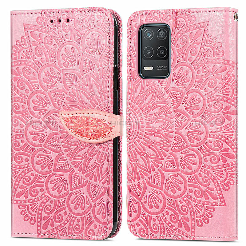 Coque Portefeuille Motif Fantaisie Livre Cuir Etui Clapet S04D pour Realme 8 5G Plus