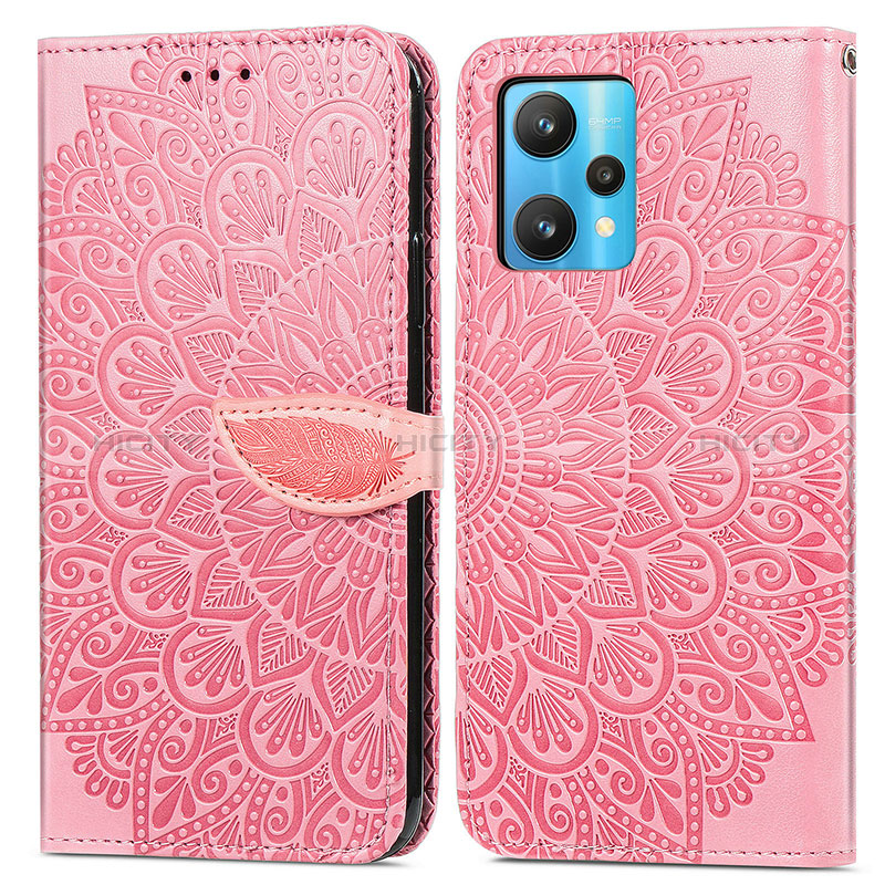 Coque Portefeuille Motif Fantaisie Livre Cuir Etui Clapet S04D pour Realme 9 4G Plus