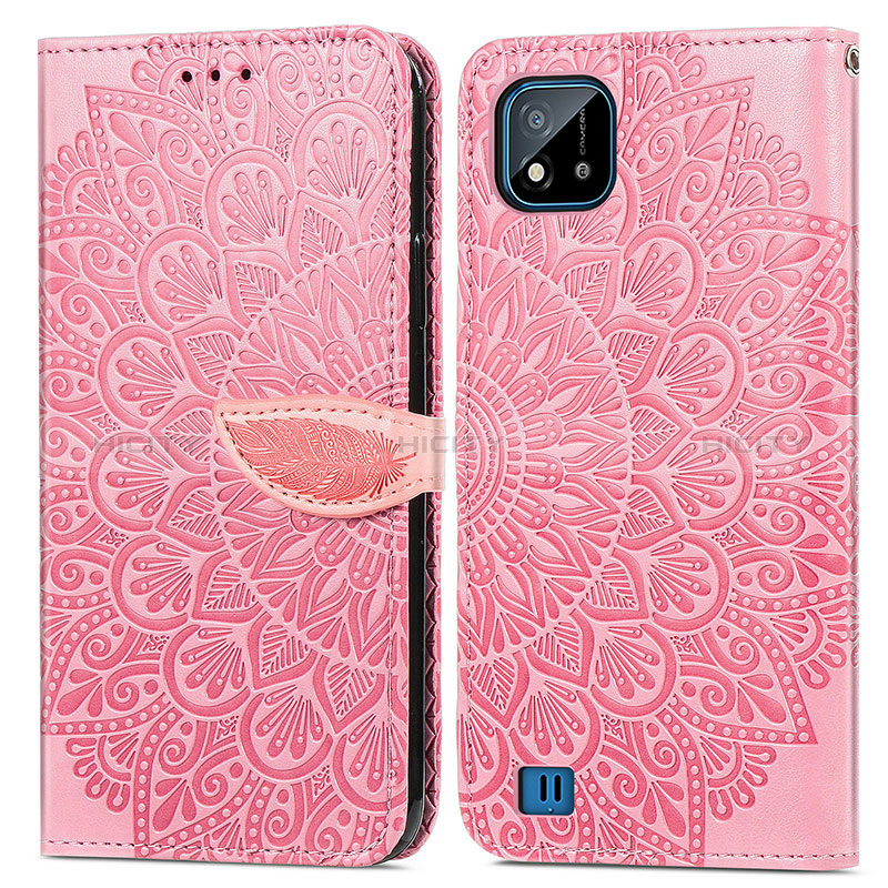 Coque Portefeuille Motif Fantaisie Livre Cuir Etui Clapet S04D pour Realme C11 (2021) Plus