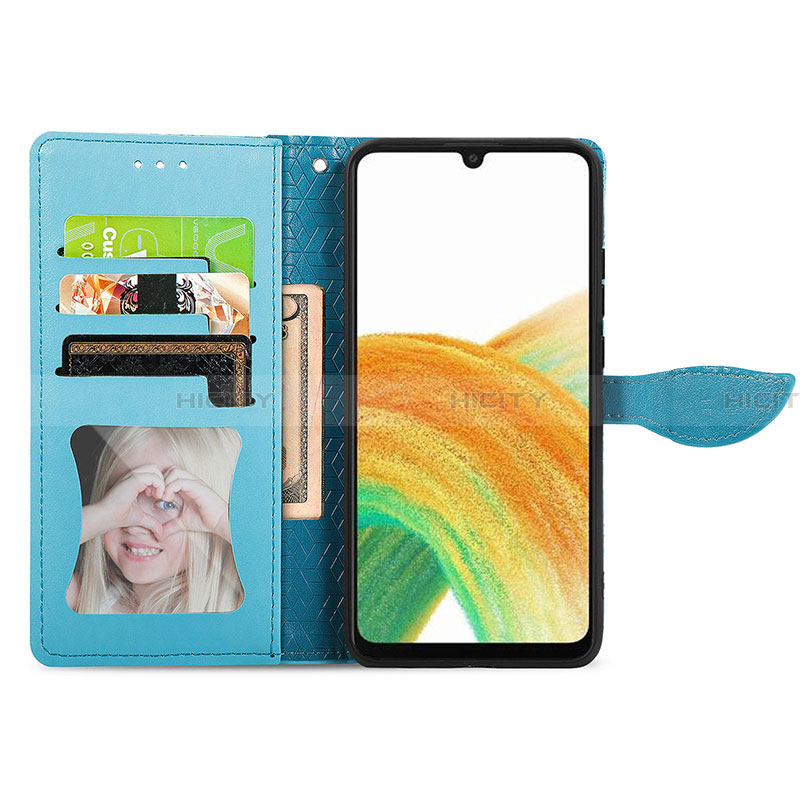 Coque Portefeuille Motif Fantaisie Livre Cuir Etui Clapet S04D pour Samsung Galaxy A13 4G Plus