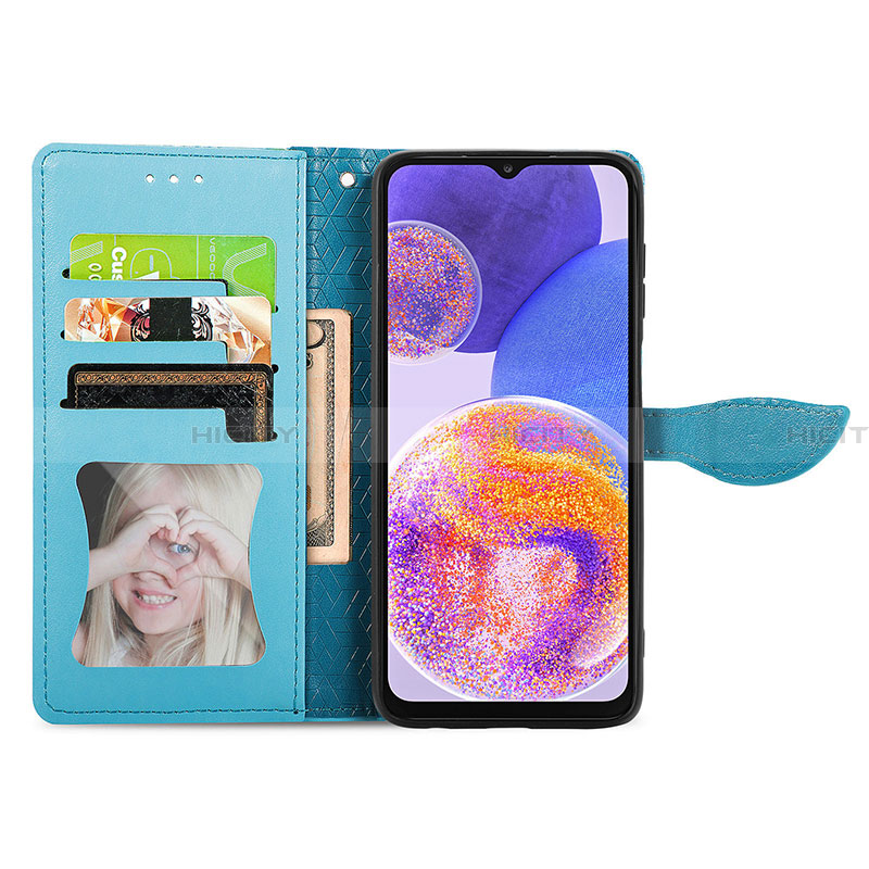 Coque Portefeuille Motif Fantaisie Livre Cuir Etui Clapet S04D pour Samsung Galaxy A23 4G Plus