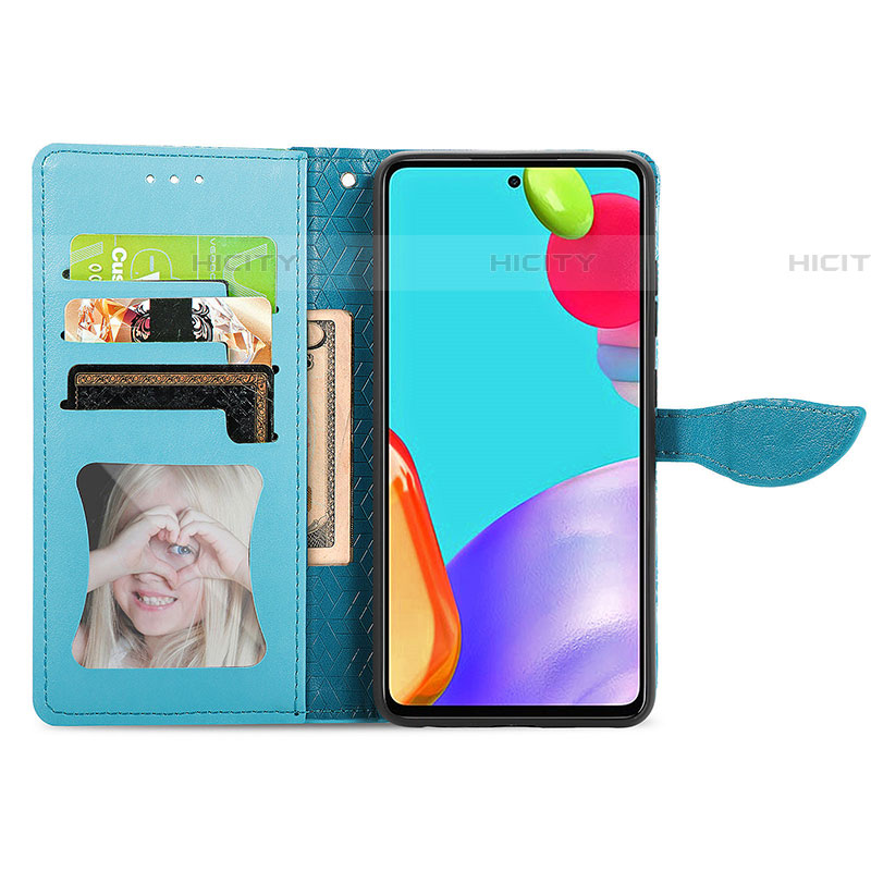 Coque Portefeuille Motif Fantaisie Livre Cuir Etui Clapet S04D pour Samsung Galaxy A52 5G Plus