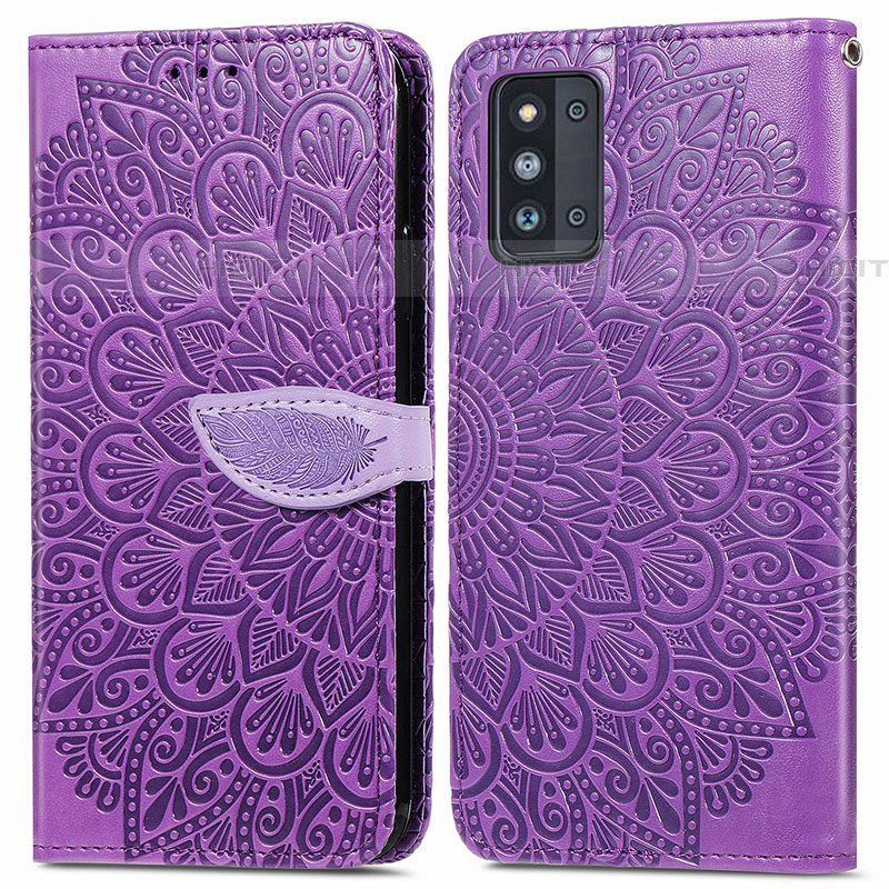 Coque Portefeuille Motif Fantaisie Livre Cuir Etui Clapet S04D pour Samsung Galaxy F52 5G Plus