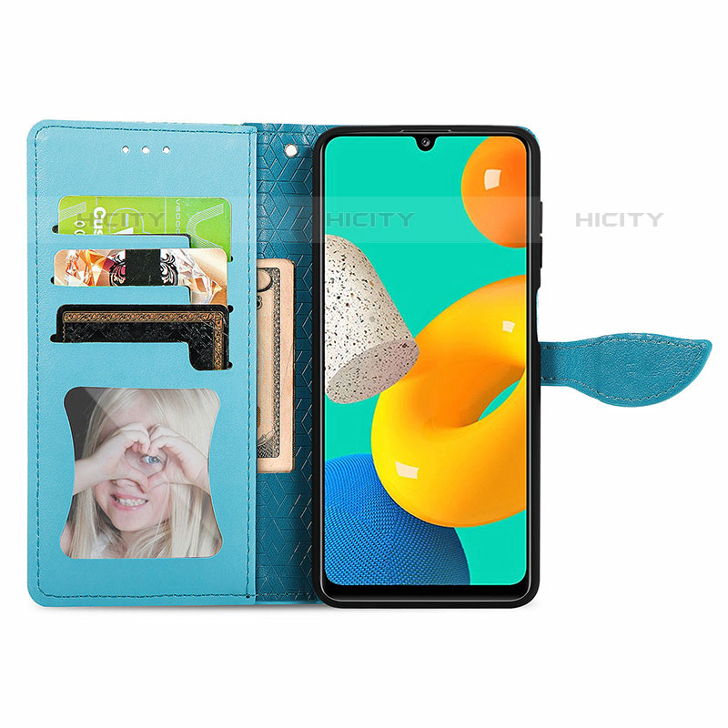 Coque Portefeuille Motif Fantaisie Livre Cuir Etui Clapet S04D pour Samsung Galaxy M32 4G Plus