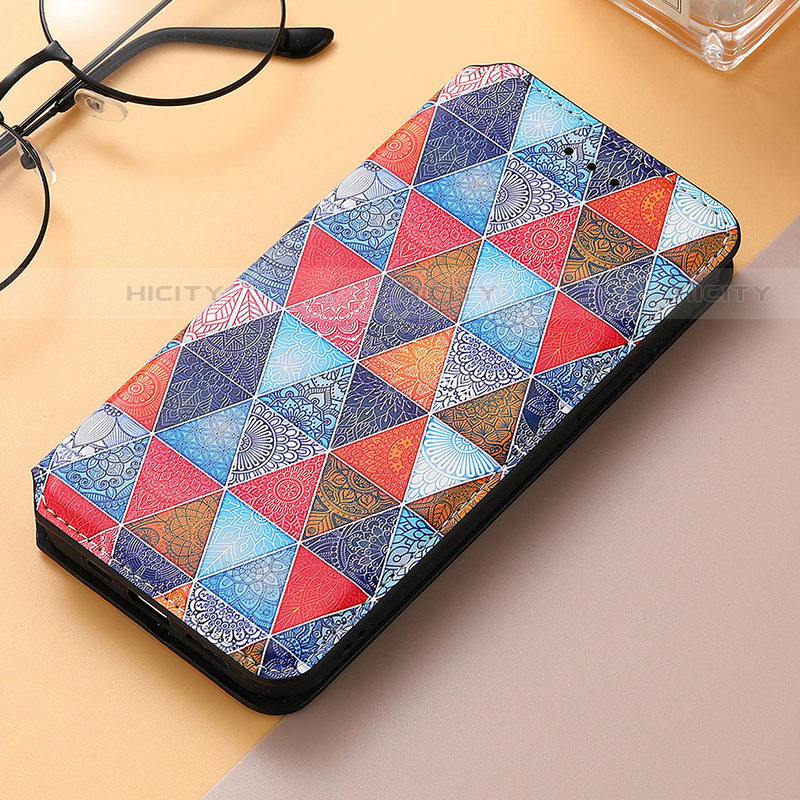 Coque Portefeuille Motif Fantaisie Livre Cuir Etui Clapet S04D pour Samsung Galaxy S21 Ultra 5G Violet Clair Plus