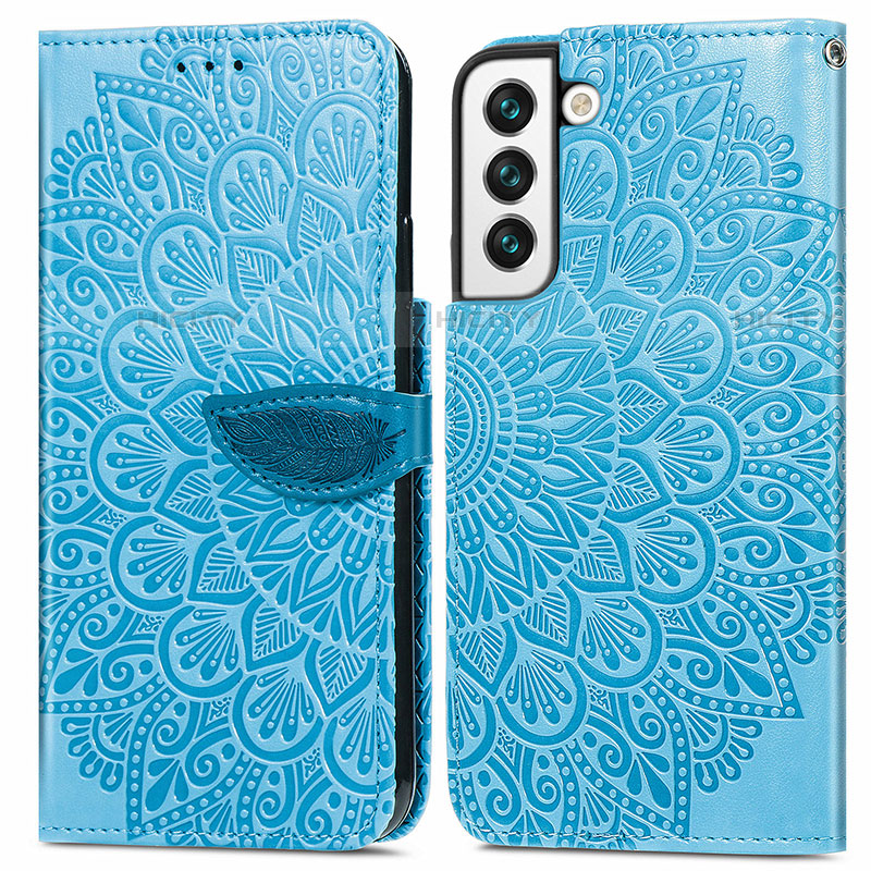 Coque Portefeuille Motif Fantaisie Livre Cuir Etui Clapet S04D pour Samsung Galaxy S22 5G Plus