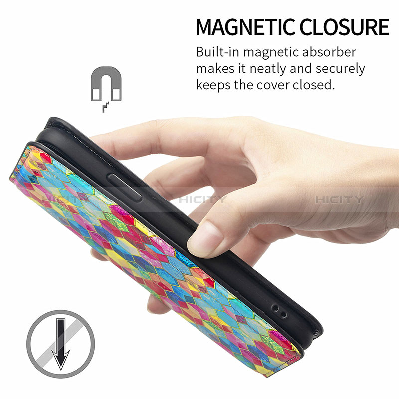 Coque Portefeuille Motif Fantaisie Livre Cuir Etui Clapet S04D pour Samsung Galaxy S24 Ultra 5G Plus