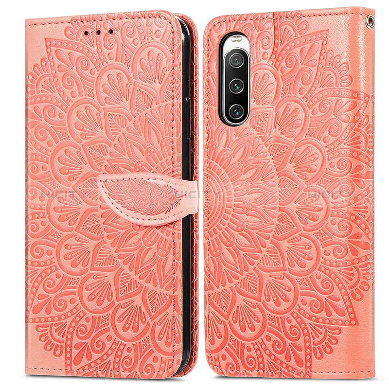 Coque Portefeuille Motif Fantaisie Livre Cuir Etui Clapet S04D pour Sony Xperia 10 IV SO-52C Plus