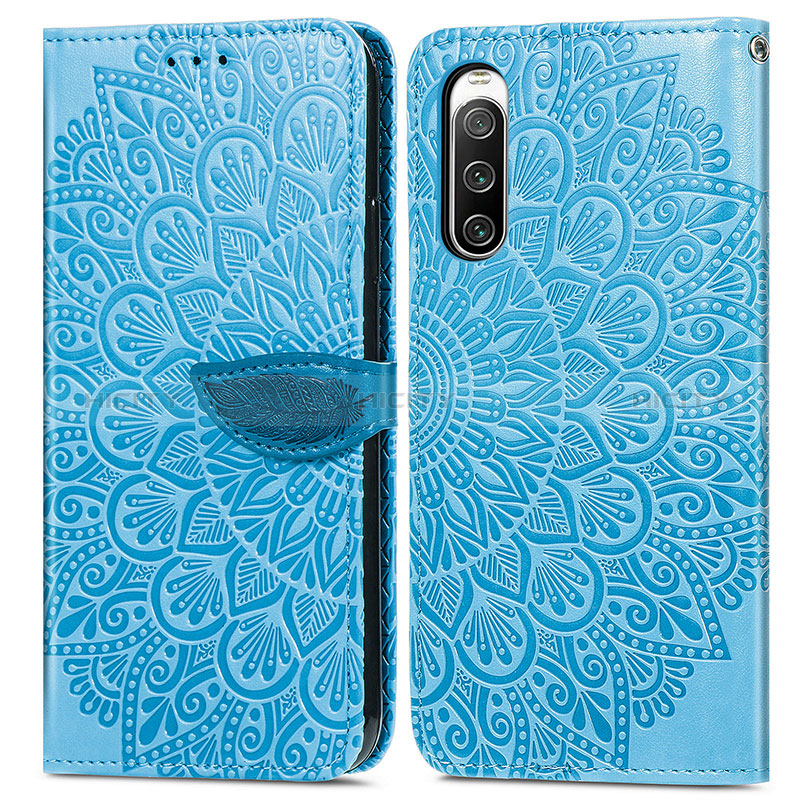 Coque Portefeuille Motif Fantaisie Livre Cuir Etui Clapet S04D pour Sony Xperia 10 IV SOG07 Plus