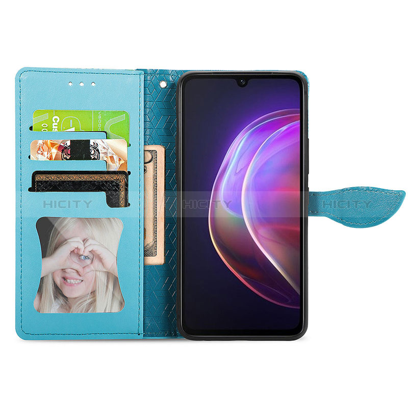 Coque Portefeuille Motif Fantaisie Livre Cuir Etui Clapet S04D pour Vivo V21 5G Plus