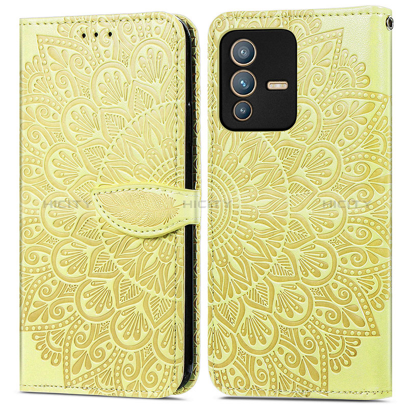 Coque Portefeuille Motif Fantaisie Livre Cuir Etui Clapet S04D pour Vivo V23 Pro 5G Plus