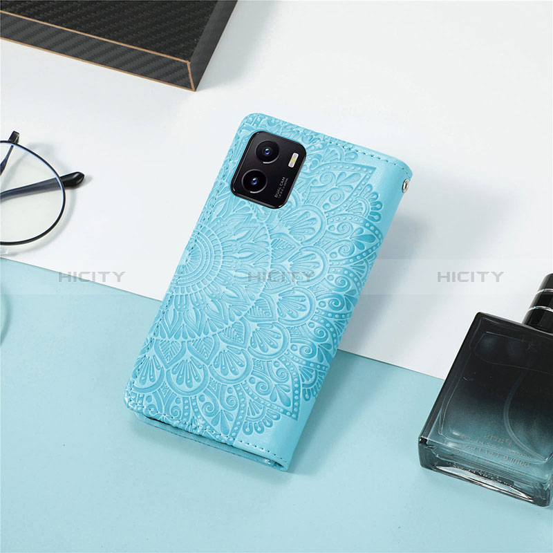 Coque Portefeuille Motif Fantaisie Livre Cuir Etui Clapet S04D pour Vivo Y10 Plus