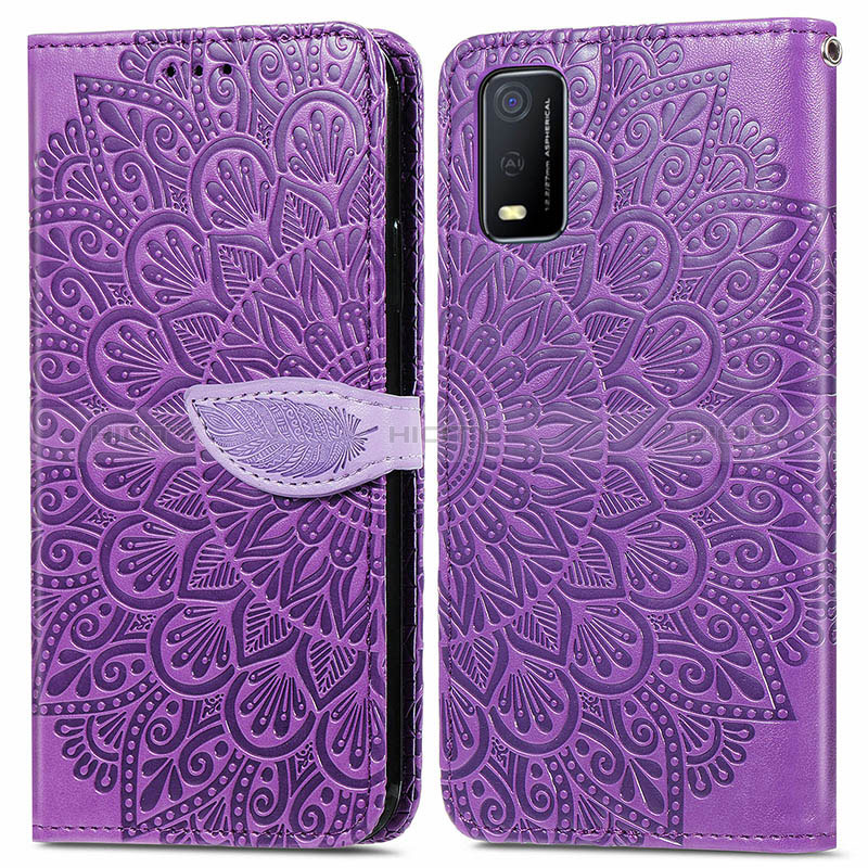 Coque Portefeuille Motif Fantaisie Livre Cuir Etui Clapet S04D pour Vivo Y3s (2021) Plus