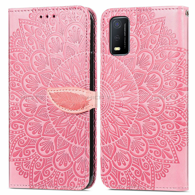 Coque Portefeuille Motif Fantaisie Livre Cuir Etui Clapet S04D pour Vivo Y3s (2021) Plus