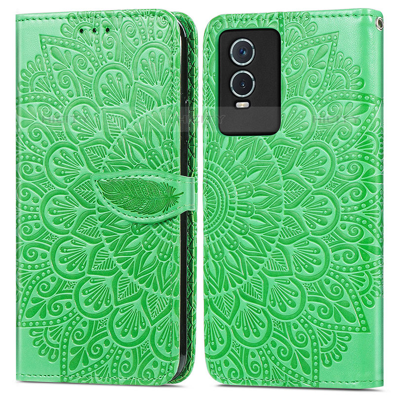 Coque Portefeuille Motif Fantaisie Livre Cuir Etui Clapet S04D pour Vivo Y74s 5G Plus