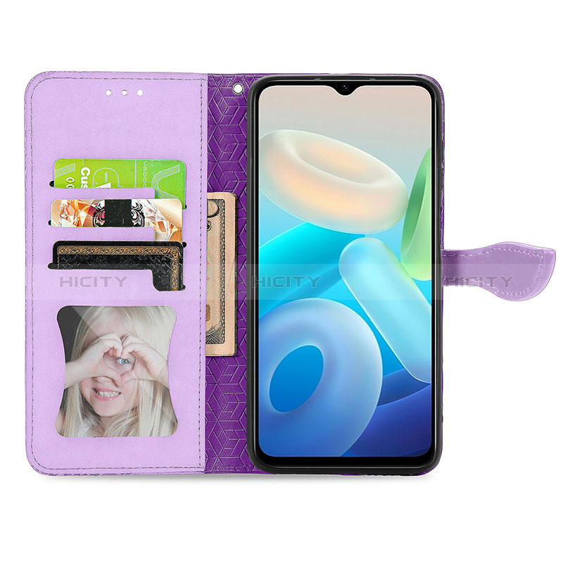 Coque Portefeuille Motif Fantaisie Livre Cuir Etui Clapet S04D pour Vivo Y76s 5G Plus