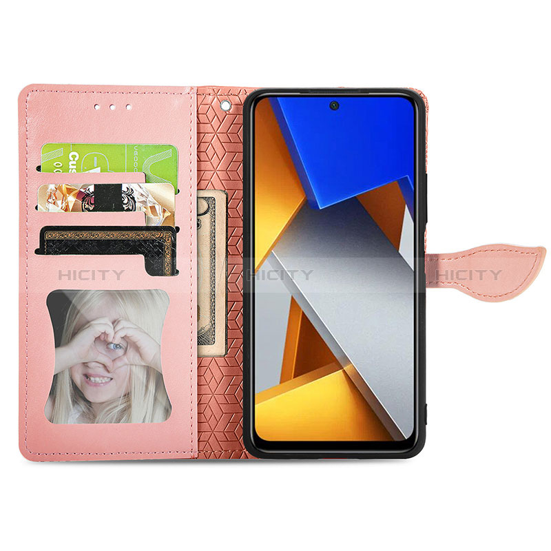 Coque Portefeuille Motif Fantaisie Livre Cuir Etui Clapet S04D pour Xiaomi Poco M4 Pro 4G Plus