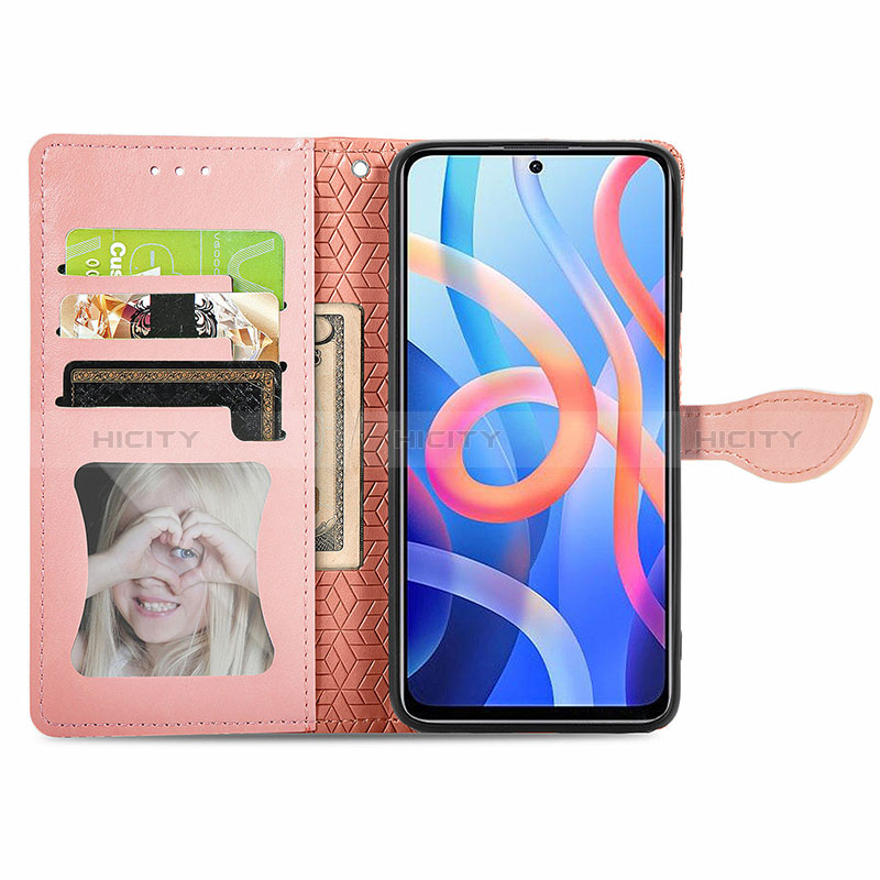 Coque Portefeuille Motif Fantaisie Livre Cuir Etui Clapet S04D pour Xiaomi Poco M4 Pro 5G Plus