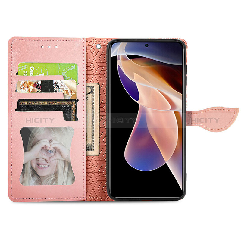 Coque Portefeuille Motif Fantaisie Livre Cuir Etui Clapet S04D pour Xiaomi Poco X4 NFC Plus