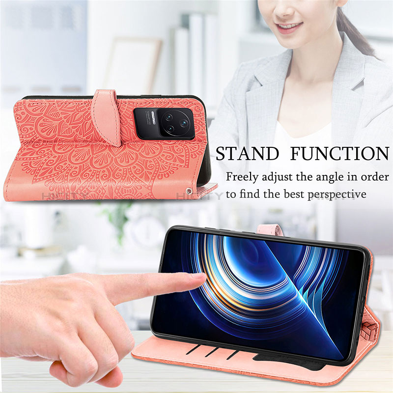 Coque Portefeuille Motif Fantaisie Livre Cuir Etui Clapet S04D pour Xiaomi Redmi K50 Pro 5G Plus