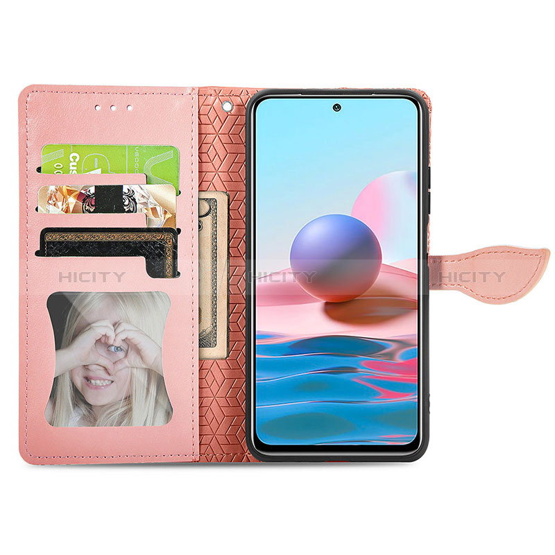 Coque Portefeuille Motif Fantaisie Livre Cuir Etui Clapet S04D pour Xiaomi Redmi Note 10 4G Plus