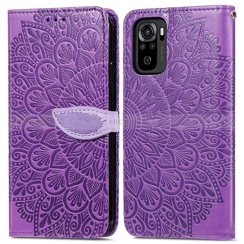 Coque Portefeuille Motif Fantaisie Livre Cuir Etui Clapet S04D pour Xiaomi Redmi Note 10 4G Plus