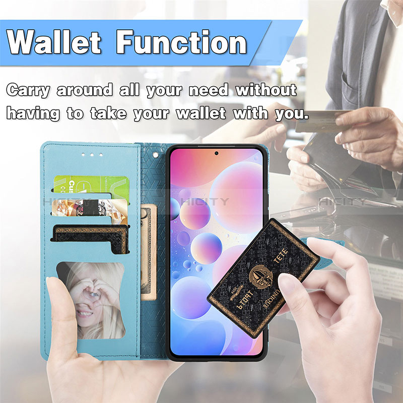 Coque Portefeuille Motif Fantaisie Livre Cuir Etui Clapet S04D pour Xiaomi Redmi Note 10 Pro Max Plus