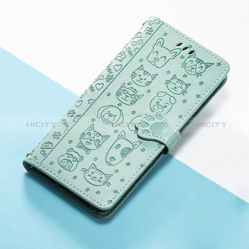 Coque Portefeuille Motif Fantaisie Livre Cuir Etui Clapet S05D pour Huawei Honor 50 5G Vert Plus