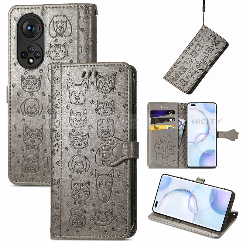 Coque Portefeuille Motif Fantaisie Livre Cuir Etui Clapet S05D pour Huawei Honor 50 Pro 5G Plus