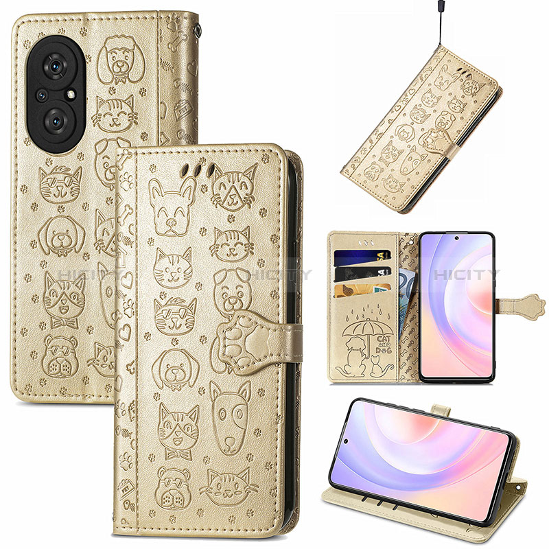 Coque Portefeuille Motif Fantaisie Livre Cuir Etui Clapet S05D pour Huawei Honor 50 SE 5G Plus