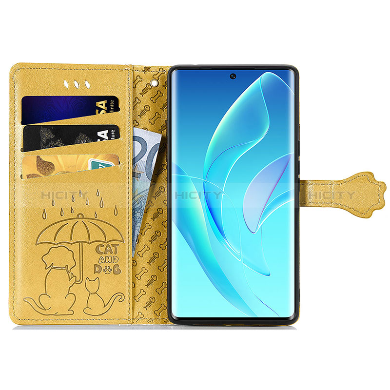 Coque Portefeuille Motif Fantaisie Livre Cuir Etui Clapet S05D pour Huawei Honor 60 Pro 5G Plus