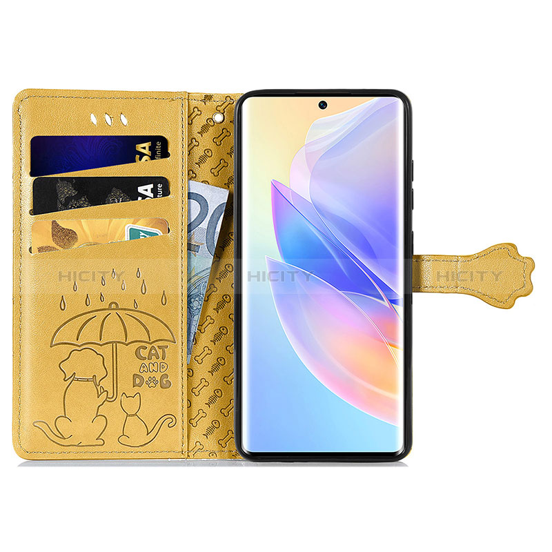 Coque Portefeuille Motif Fantaisie Livre Cuir Etui Clapet S05D pour Huawei Honor 60 SE 5G Plus