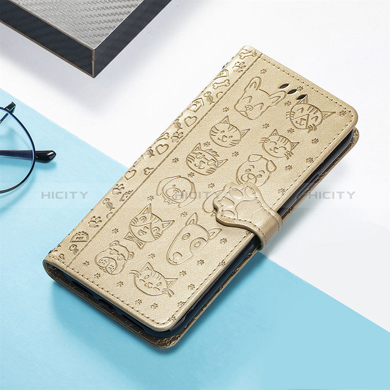 Coque Portefeuille Motif Fantaisie Livre Cuir Etui Clapet S05D pour Huawei Honor 80 Pro Flat 5G Or Plus