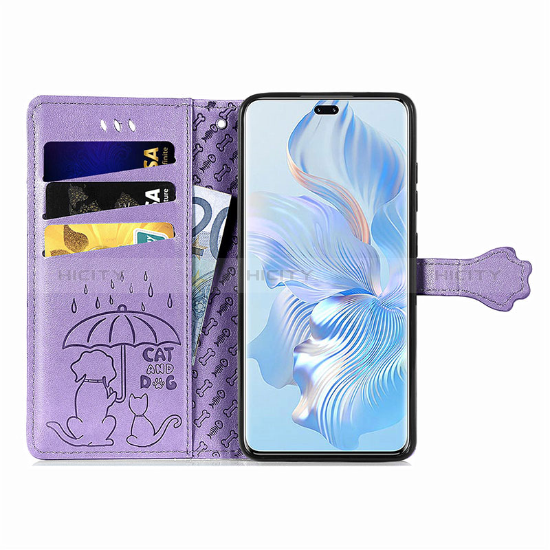 Coque Portefeuille Motif Fantaisie Livre Cuir Etui Clapet S05D pour Huawei Honor 80 Pro Flat 5G Plus