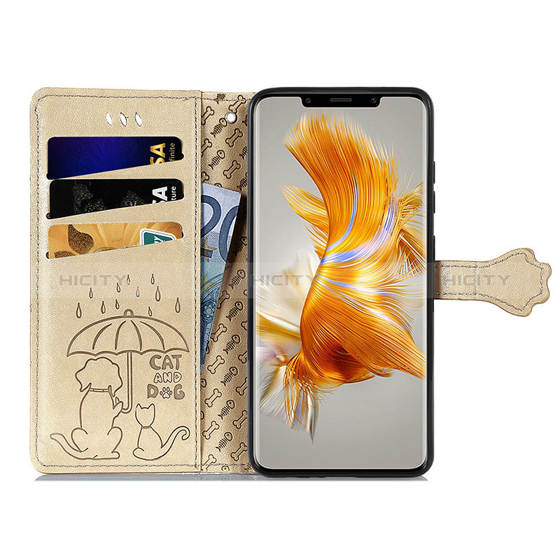 Coque Portefeuille Motif Fantaisie Livre Cuir Etui Clapet S05D pour Huawei Mate 50 Pro Plus