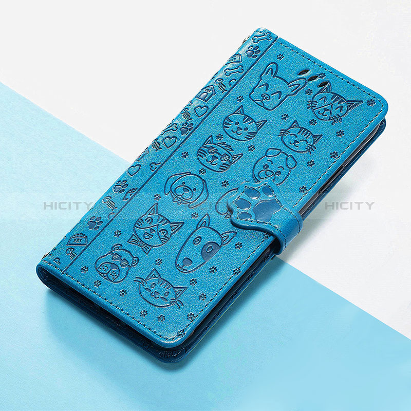 Coque Portefeuille Motif Fantaisie Livre Cuir Etui Clapet S05D pour Huawei Nova 10 Pro Bleu Plus