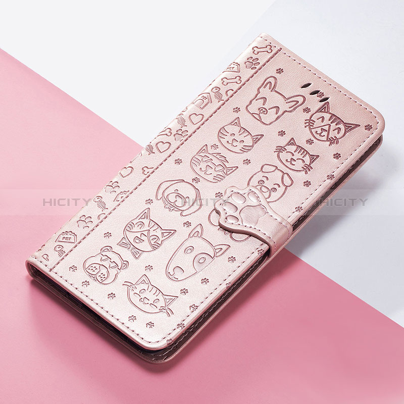 Coque Portefeuille Motif Fantaisie Livre Cuir Etui Clapet S05D pour Huawei Nova 9 Pro Or Rose Plus