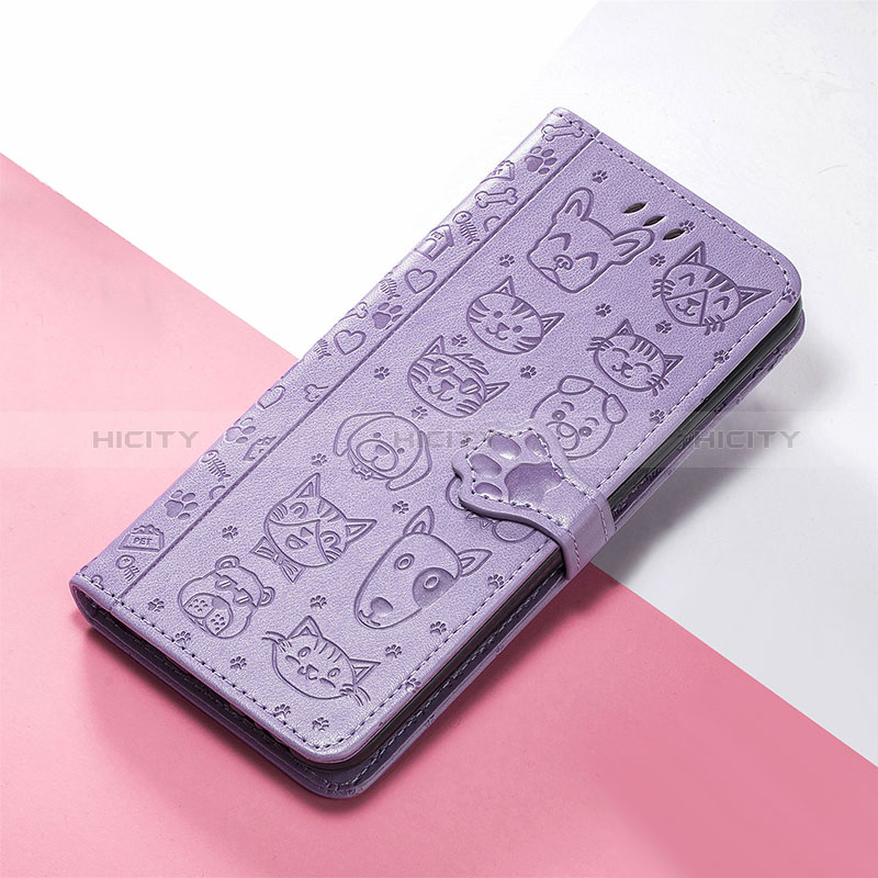 Coque Portefeuille Motif Fantaisie Livre Cuir Etui Clapet S05D pour Huawei Nova 9 SE Violet Plus