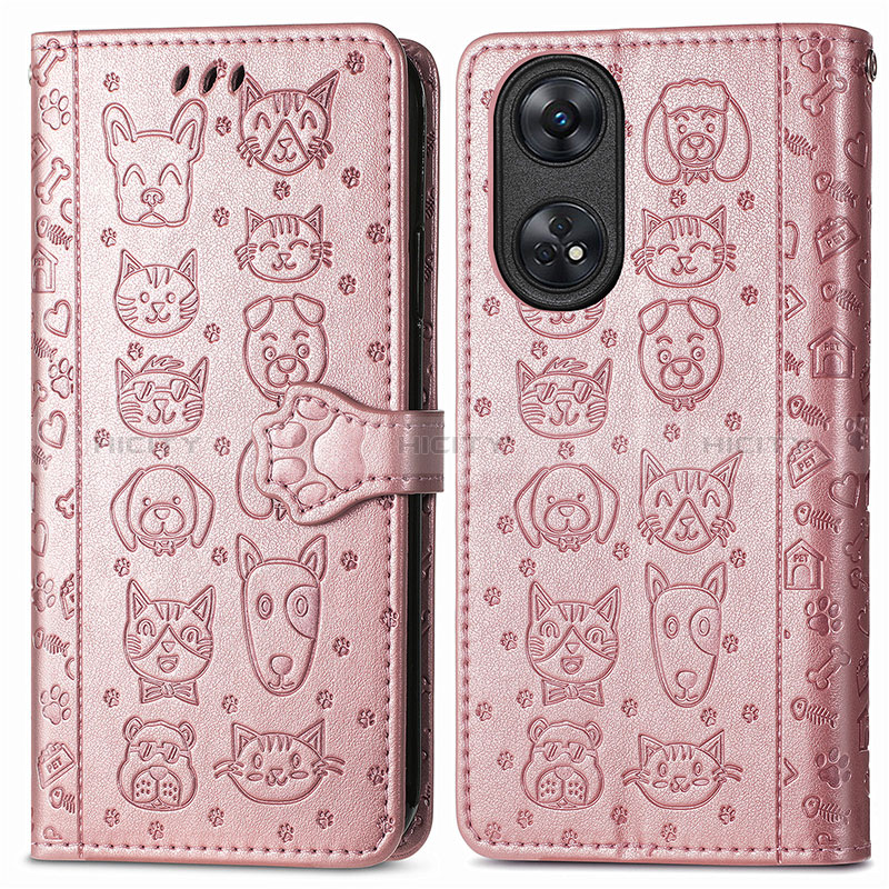 Coque Portefeuille Motif Fantaisie Livre Cuir Etui Clapet S05D pour Oppo Reno8 T 4G Plus