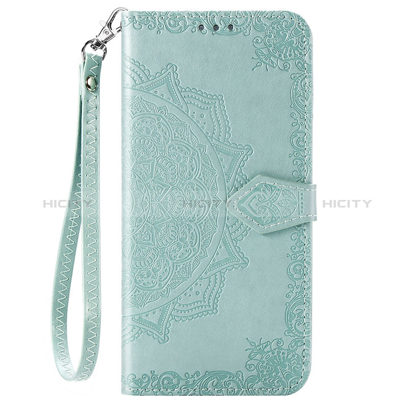 Coque Portefeuille Motif Fantaisie Livre Cuir Etui Clapet S05D pour Samsung Galaxy A11 Vert Plus