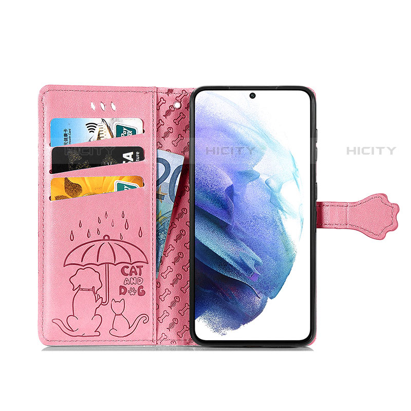 Coque Portefeuille Motif Fantaisie Livre Cuir Etui Clapet S05D pour Samsung Galaxy S21 FE 5G Plus