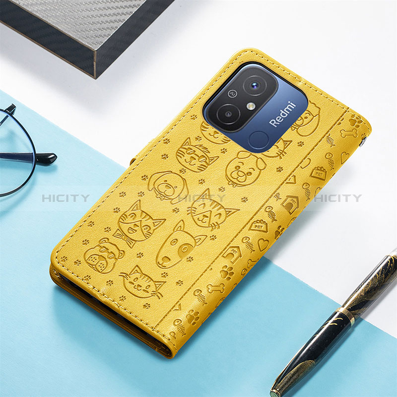 Coque Portefeuille Motif Fantaisie Livre Cuir Etui Clapet S05D pour Xiaomi Poco C55 Plus